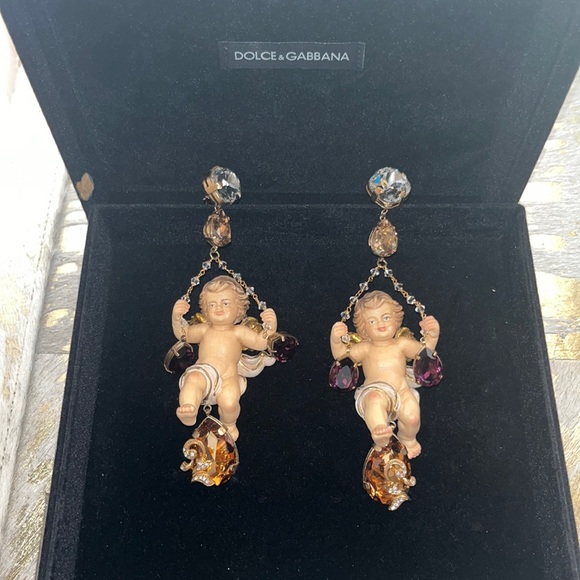 Dolce & Gabbana Jewelry - Dolce & Gabbana Swarovski Little Cherubs Earrings